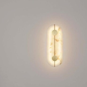 Nova Luce Aider - wandlamp - 16,5 x 42,5 x 5,5 cm - 19W LED incl. - messing goud