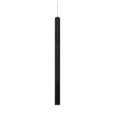 ONE Light LED Pendant Tubes - hanglamp - Ø 2,6 x 180 cm - 6W LED incl. - zwart