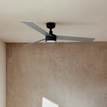 Faro Cruiser L - plafondventilator met licht - Ø 132 cm - mat zwart en aluminium
