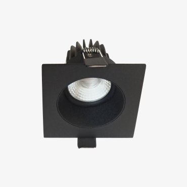 Artdelight Venice 2708 GU10 - inbouwspot - 80 x 80 mm, Ø 74 mm inbouwmaat - zwart