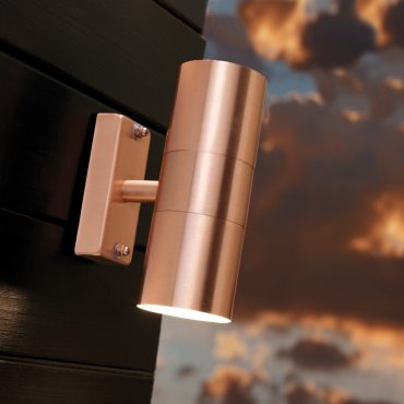 Nordlux Tin - buiten wandverlichting - 6,2 x 17 x 11 cm - IP54 - koper