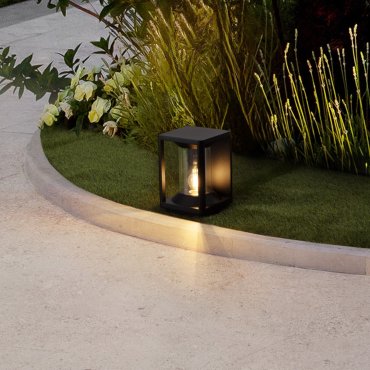 Nova Luce Pacific - tuinpaal - 14,5 x 22 x 14,5 cm - IP65 - donker antraciet