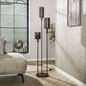 Vico Sepiora - vloerlamp - Ø 33 x 165 cm - sienna bruin