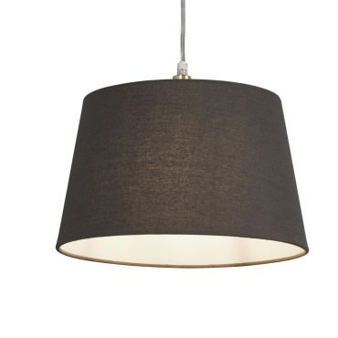Searchlight Finn Tapered Shade - lampenkap - Ø 30 x 19 cm - houtskool