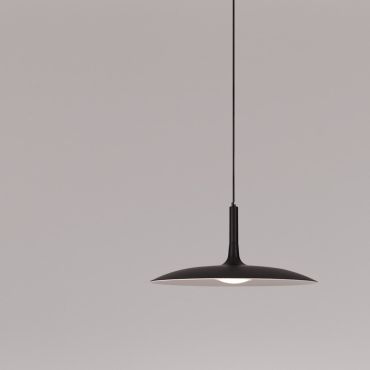 Nova Luce Lisi - hanglamp - Ø 45 x 180 cm - 16W LED incl. - mat zwart
