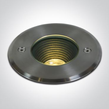 ONE Light Dark Light Inground Range - grondspot voor buiten - Ø 180 mm, Ø 165 mm inbouwmaat - 15W LED incl. - IP67 - metallic