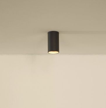 Lucide Delto - opbouwspot - Ø 5,5 x 10 cm - 5W dimbare LED incl. - dim to warm - grijs