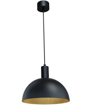 Maxlight Luisant - hanglamp - Ø 30 x 150 cm - zwart en goud