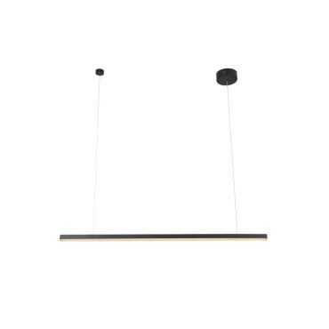 Maxlight Trio - hanglamp - 100 x 3,6 x 150 cm - 12W dimbare LED incl. - zwart