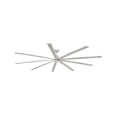 Faro Manhattan - plafondventilator met licht en afstandsbediening - Ø 244 cm - 16W dimbare LED incl. - satijn nikkel