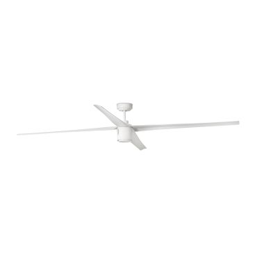 Faro Attos - plafondventilator met licht en afstandsbediening - Ø 213 cm - 18W dimbare LED incl. - wit