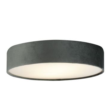 Searchlight Drum - plafondlamp - Ø 50 x 10 cm - grijs