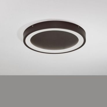 Nova Luce Nodi - plafondlamp - Ø 45 x 5 cm - 30W LED incl. - koffiebruin