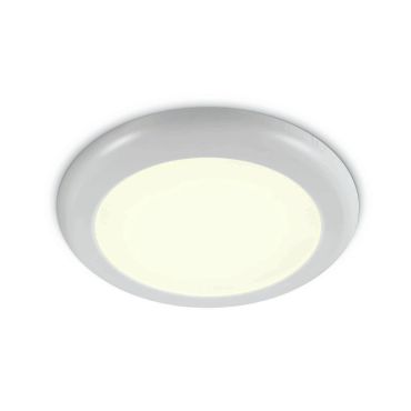 ONE Light Surface/Recessed Panels Adjustable Cut Out Hole - plafondverlichting - Ø 23,5 x 1,7 cm - 16W LED incl. - wit - warm witte lichtkleur