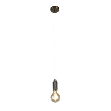 Searchlight - hanglamp - Ø 10 x 300 cm - messing en goud