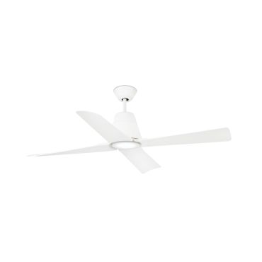 Faro Typhoon - plafondventilator met licht en afstandsbediening - Ø 130 cm - 16W LED incl. - IP44 - wit