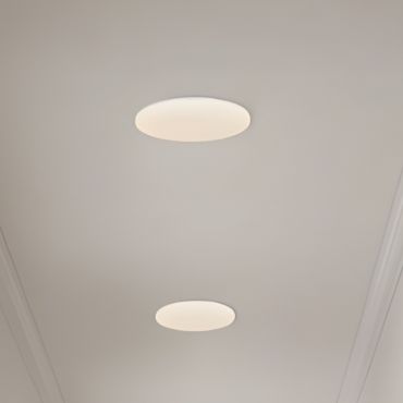 Nordlux Vic - plafondlamp - Ø 22 x 4 cm - 18W LED incl. - IP21 - wit - warm witte lichtkleur (3000K)
