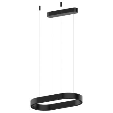 VK Lighting Aria - hanglamp - 30 x 306 x 58,8 cm - 60W dimbare LED incl. - zwart