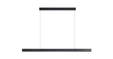 ETH Lyne - hanglamp - 120 x 4,5 x 200 cm - 32W dimbare LED incl. - zwart