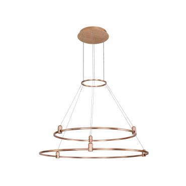 Nova Luce Dion - magnetische cirkelvormige structuur - Ø 80 x 150 cm - geschikt tot maximum 200W LED - satijn goud