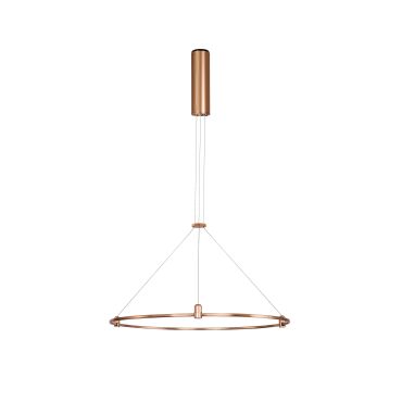 Nova Luce Dion - magnetische cirkelvormige structuur - Ø 60 x 120 cm - geschikt tot maximum 60W LED - satijn goud