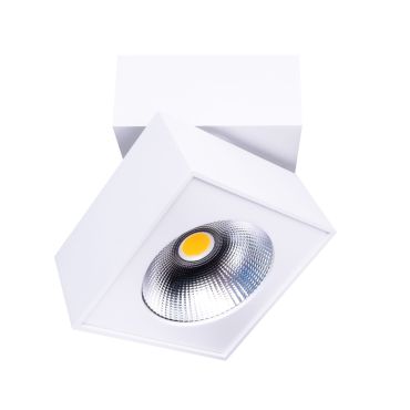 Maxlight Artu - opbouwspot - 10 x 10 x 10 cm - 15W LED incl. - wit
