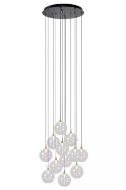 Lucide Gisela - hanglamp - Ø 61 x 326 cm - 12 x 3,6W  dimbare LED incl. - transparant