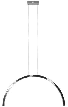 Maxlight Trio Arc - hanglamp - 80 x 180 cm - 21W LED incl. - zwart en chroom