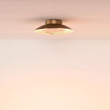 Lucide Foskal - plafondverlichting - Ø 21,5 x 5,2cm - 6W LED incl. - messing