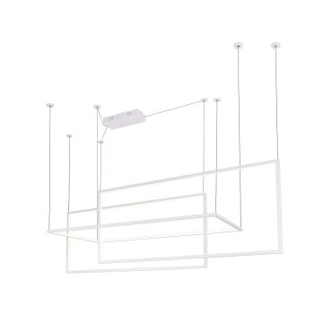 Maxlight Geometric - hanglamp - 145 x 180 cm - 3 x 26,6W LED incl. - wit