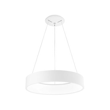 Nova Luce Rando - hanglamp - Ø 60 x 120 cm - 42W LED incl. - warmwitte lichtkleur - mat wit