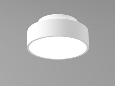 Artdelight Chicago - plafondlamp - Ø 15 x 6,8 cm - 9,8W dimbare LED incl. - wit