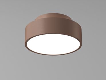 Artdelight Chicago - plafondlamp - Ø 15 x 6,8 cm - 9,8W dimbare LED incl. - brons geborsteld