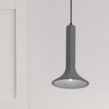 Nova Luce Dylan - hanglamp - Ø 22,3 x 150 cm - grijs