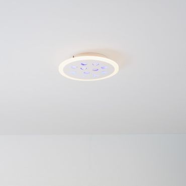 Nova Luce Astro - plafondlamp met afstandsbediening - Ø 30 x 5 cm - 19W dimbare LED incl. - zandwit