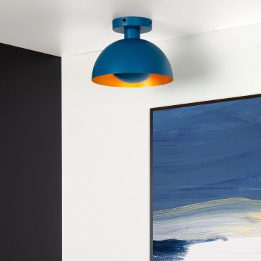 Lucide Siemon - plafondverlichting - Ø25 x 19 cm - blauw
