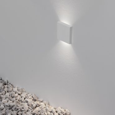 Nova Luce Iko - inbouw wandverlichting - 5,5 x 5,5 x 9 cm - 1W LED incl. - IP67 - zandwit