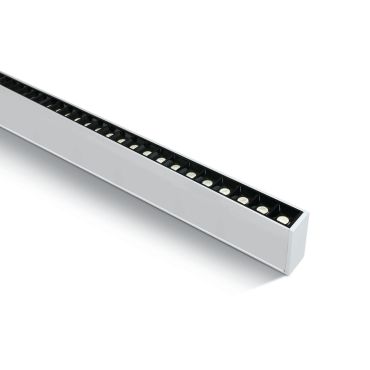 ONE Light LED Linear Profiles - plafond/hanglamp - 130 x 7 x 3,5 cm - 40W LED incl. - wit - witte lichtkleur
