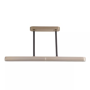 Searchlight Linear LED - verlengbare hanglamp - 128-178 x 17 x 180 cm - 100W dimbare LED incl. - champagne