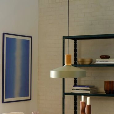 Nordlux Elvas cork - hanglamp - Ø 37,5 x 234,5 cm - groen