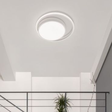 Nova Luce Odrey - plafondlamp - Ø 40 x 5 cm - 22W LED incl. - zandwit