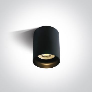 ONE Light GU10 Dark Light - opbouwspot 1L - Ø 6,8 x 9,5 cm -  zwart