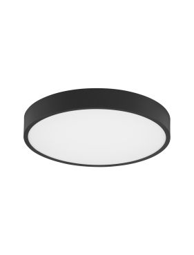 Nova Luce Perfect Profile - plafondlamp - Ø 40 x 10 cm - 24W dimbare LED incl. - zwart