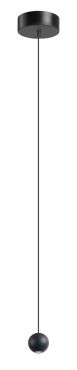 ETH Grace - hanglamp - Ø 4,8 x 250 cm - 4W dimbare LED incl. - zwart