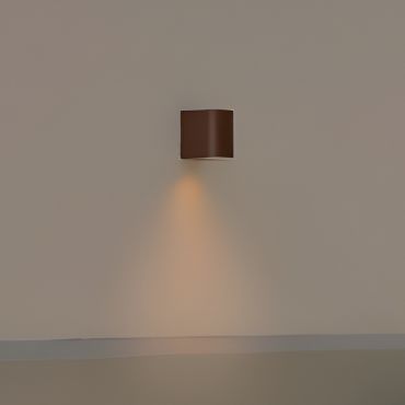 Nordlux Dion Single - buiten wandverlichting - 6,6 x 9 cm - IP44 - roestig