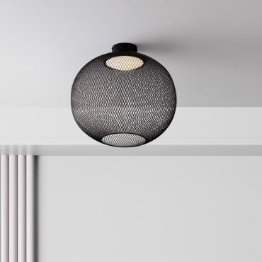 Nova Luce Kinetic - plafondlamp - Ø 50 x 50 cm - 24W LED incl. - mat zwart