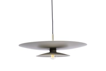 Artdelight Linares - hanglamp - Ø 50 x 16,5 cm - kaki