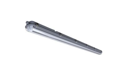 Nordlux Works LED Batten - 155,3 cm - 2 x 24W LED incl. - IP65 - grijs