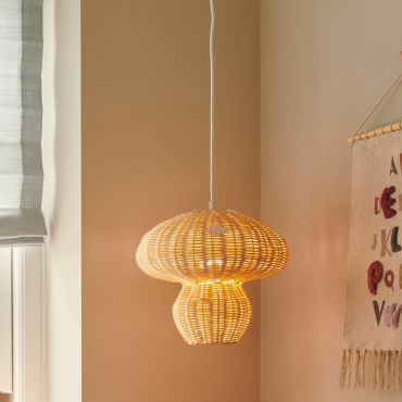 Nordlux Allie - hanglamp - Ø 30 x 237,9 cm - rotan
