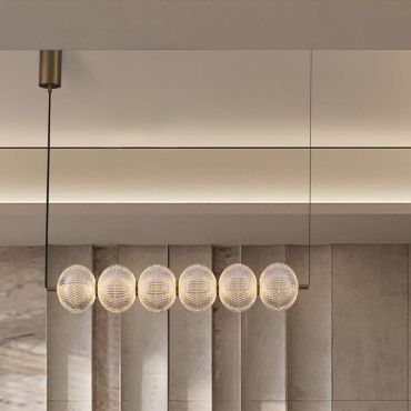 Nova Luce Klelia - hanglamp - 85 x 120 x 15 cm - 34W dimbare LED incl. - messing goud